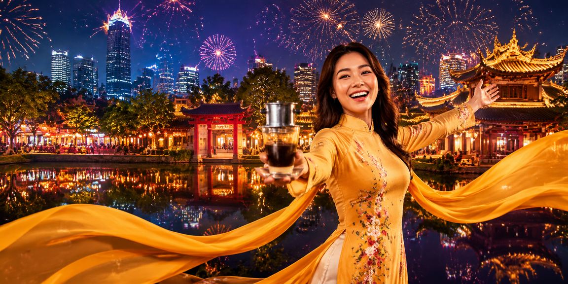 Người dùng Hà Nội theo dõi kết quả cá cược và uống cà phê buổi tối
