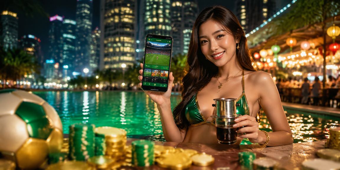 Người chơi tại Hà Nội theo dõi kết quả xổ số và đặt cược qua điện thoại bên ly cà phê